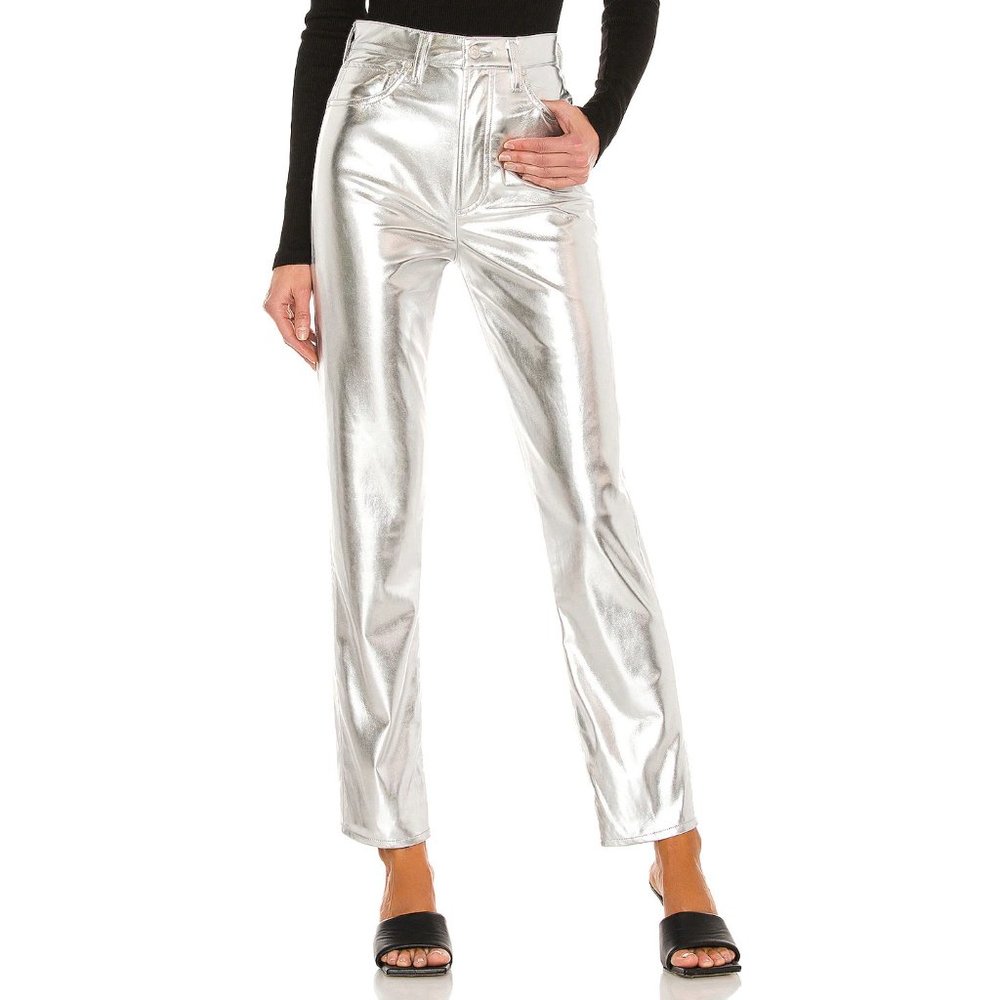 Agolde Silver Metallic Pantsuit